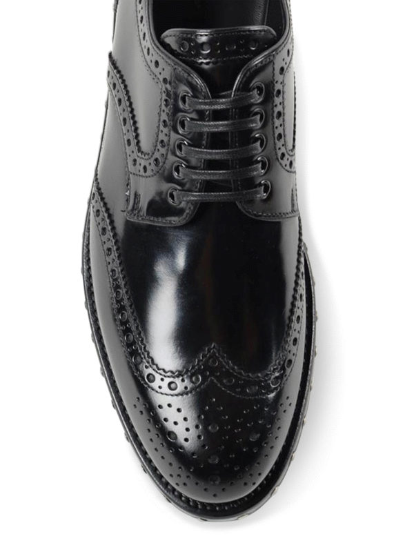 iKRIX DOLCE & GABBANA: scarpe stringate - Brogue in pelle con borchiette