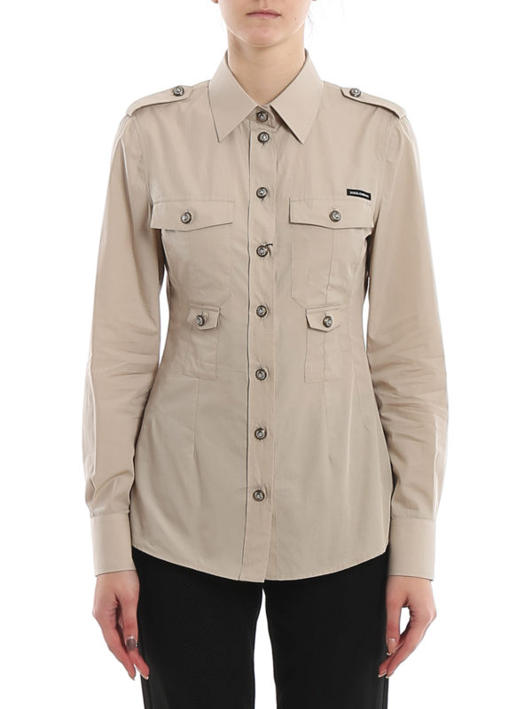iKRIX DOLCE & GABBANA: shirts - Poplin Safari shirt