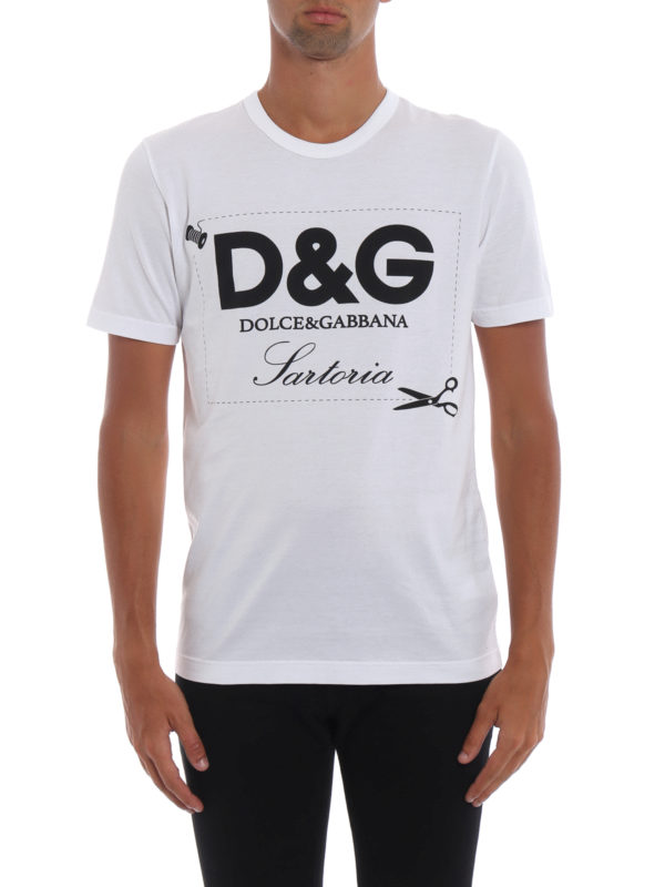 DOLCE&GABBANA D&G Sartoria Tシャツ Dolce & Gabbana D&G Sartoria print T-shirt - Men|G8HL0TFH770W0800