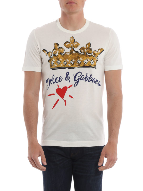 iKRIX DOLCE & GABBANA: t-shirts - Dolce & Gabbana crown print Tee