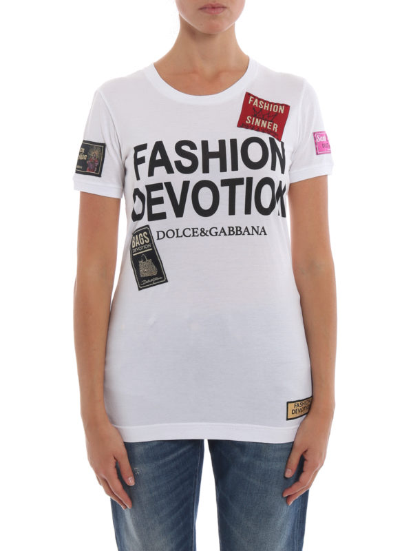 iKRIX DOLCE & GABBANA: t-shirts - Fashion Devotion basic white Tee