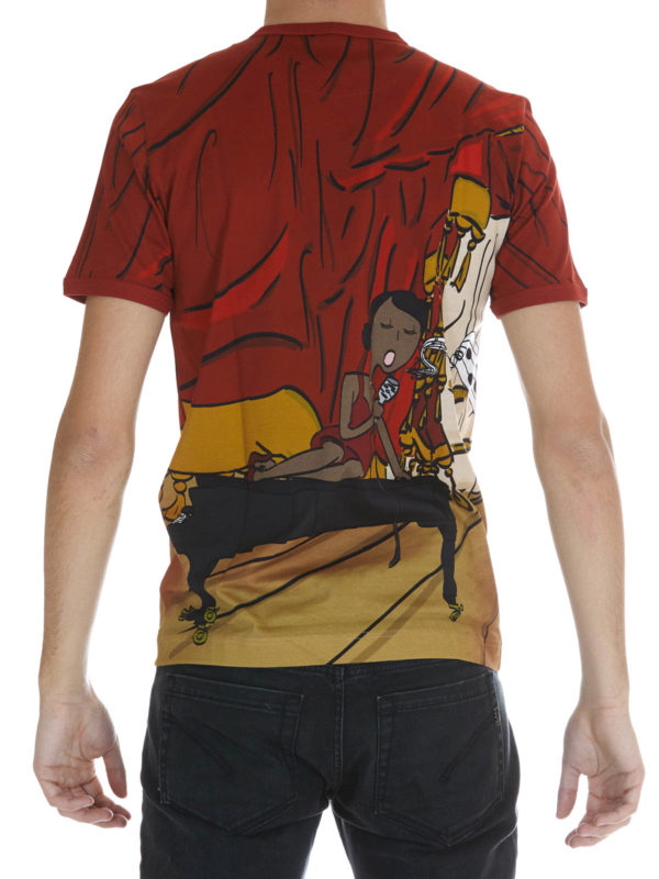 iKRIX DOLCE & GABBANA: t-shirts - Musicians print cotton T-shirt