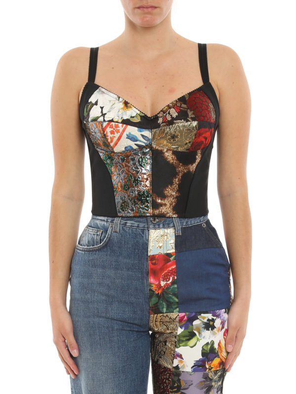 iKRIX DOLCE & GABBANA: Top e canotte - Corpetto multitessuto
