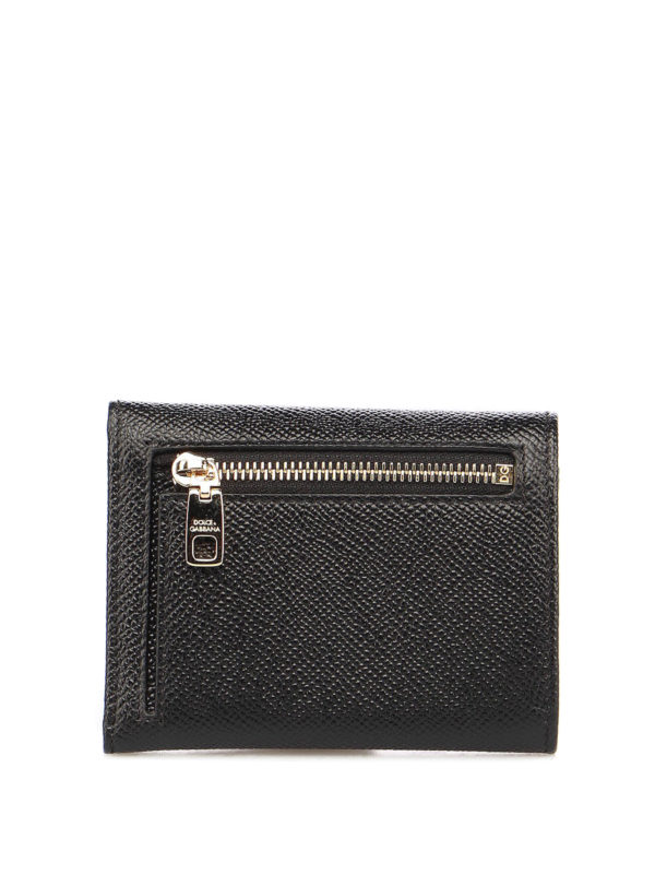 Wallets & purses Dolce & Gabbana - Black Dauphine compact wallet