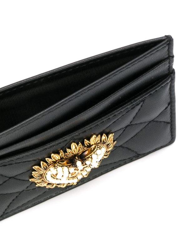 iKRIX DOLCE & GABBANA: wallets & purses - Devotion matelassé leather cardholder
