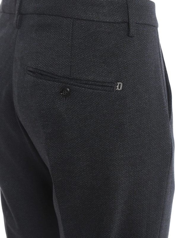 iKRIX DONDUP: casual trousers - Gaubert jacquard trousers