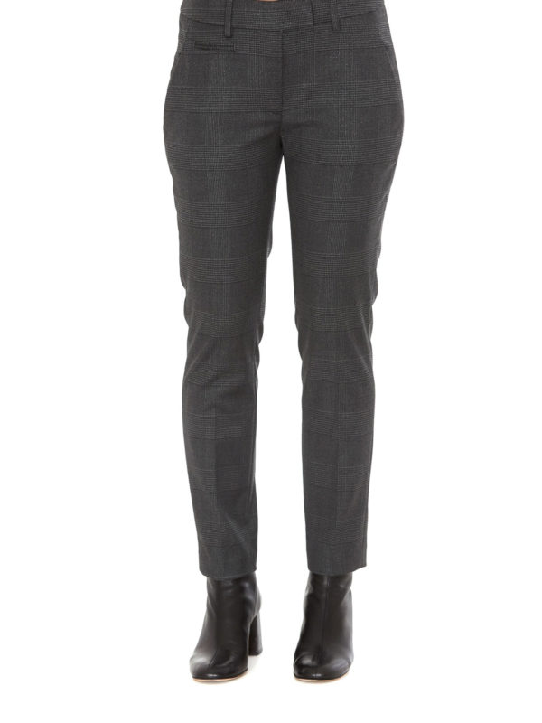 iKRIX DONDUP: casual trousers - Prince of Wales patterned trousers