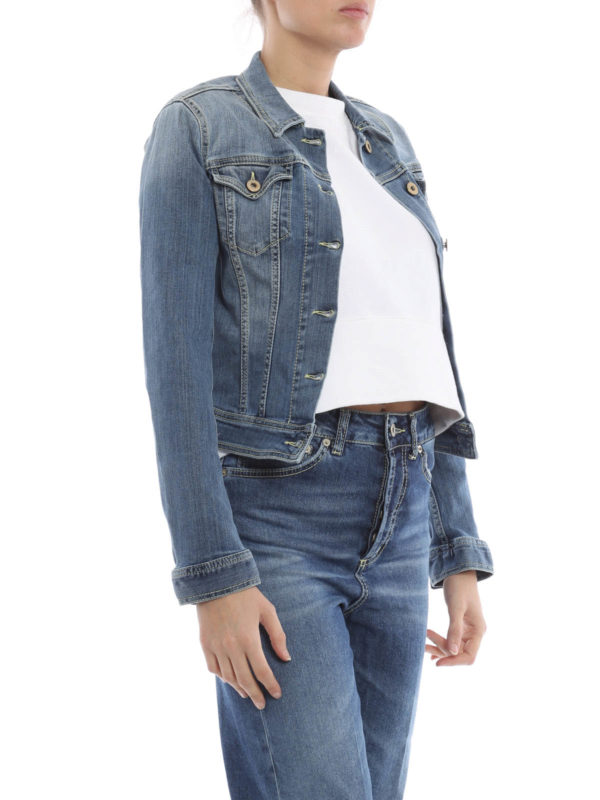 iKRIX DONDUP: denim jacket - Crop denim jacket