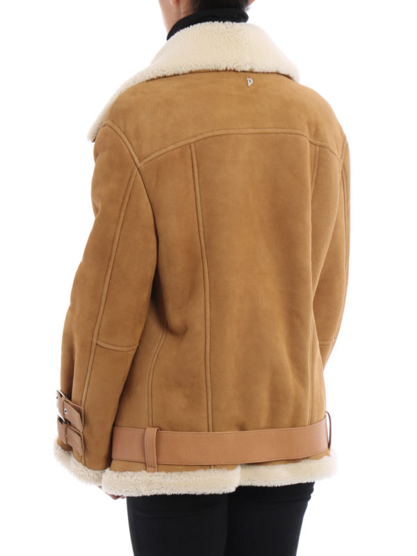 iKRIX DONDUP: Fur & Shearling Coats - Biker shearling coat