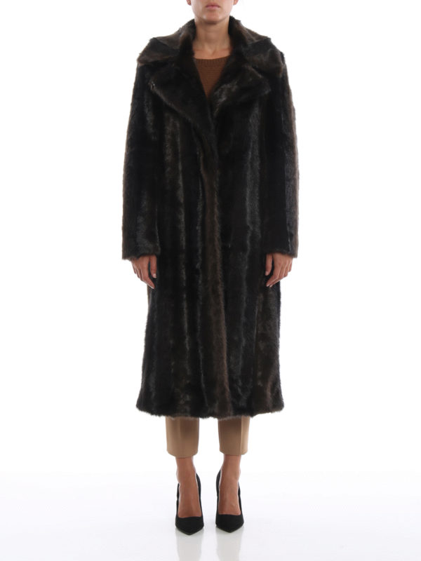 iKRIX DONDUP: Pelz und Shearling - Pelz - Dunkelbraun