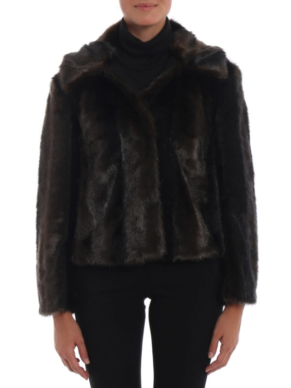 iKRIX DONDUP: Pelz und Shearling - Pelz - Dunkelbraun