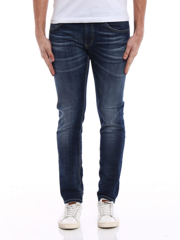 Slim Fit Jeans Dondup Mius Mius Slim-Fit Jeans In Dark Wash