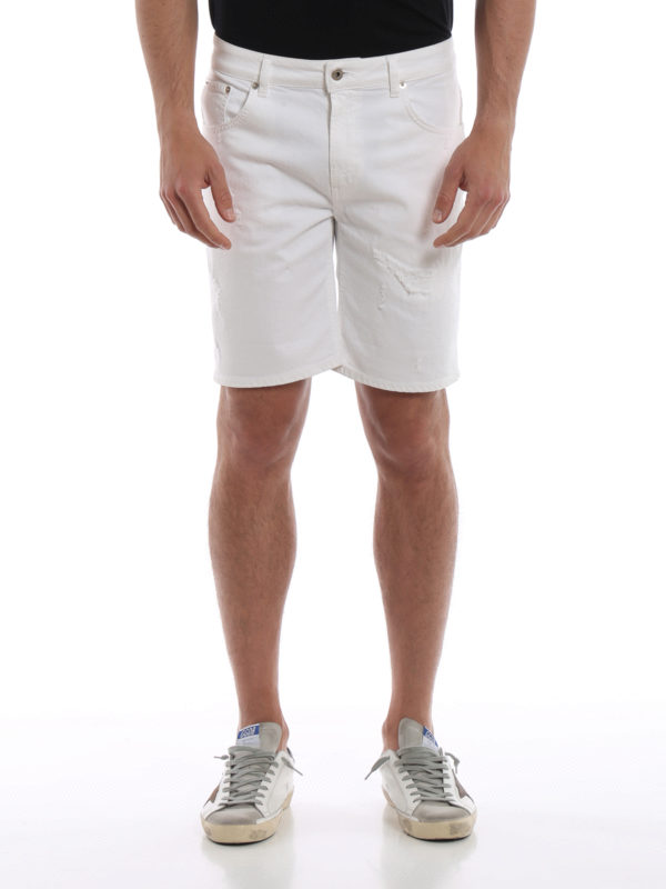 iKRIX DONDUP: Hosen Shorts - Shorts - Weiß