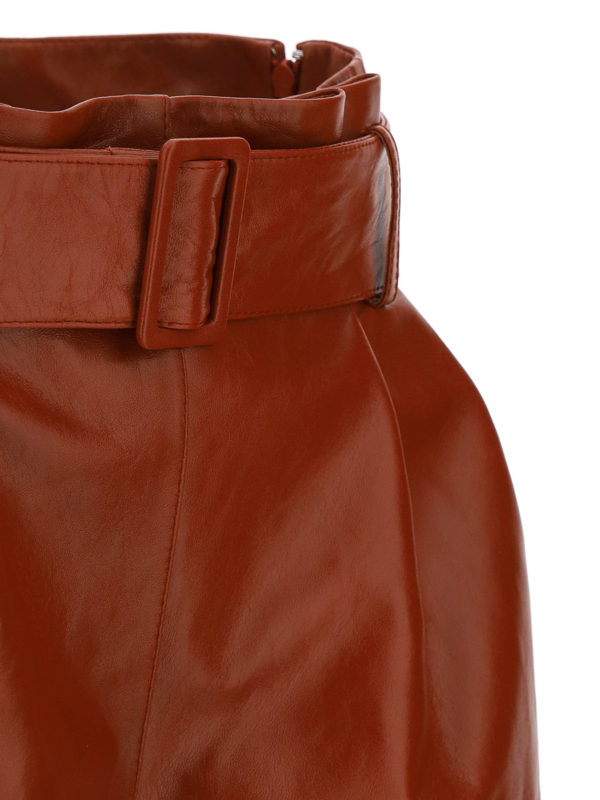 iKRIX Drome: pantaloni in pelle - Shorts in nappa con cintura