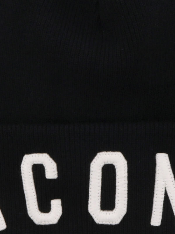 iKRIX DSQUARED2: beanies - Icon knitted wool beanie