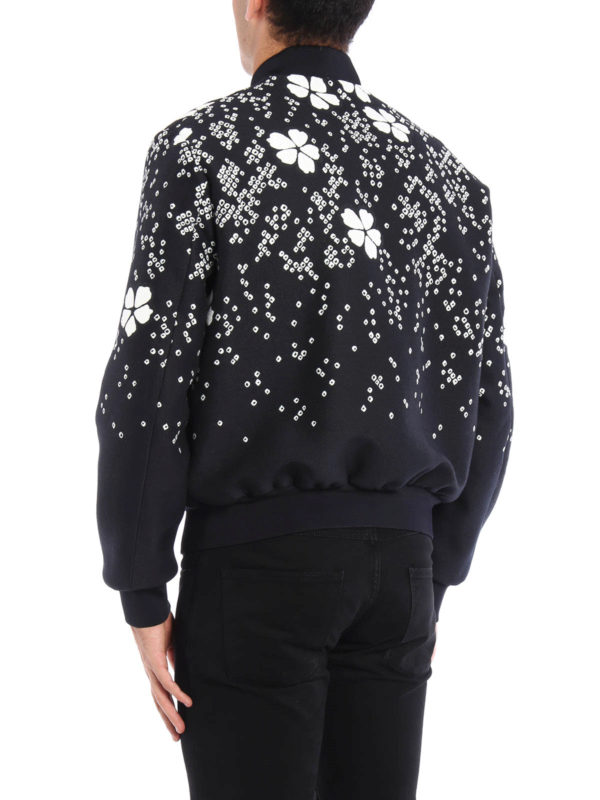 iKRIX DSQUARED2: bombers - Embroidered flower bomber jacket