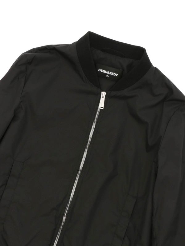 iKRIX DSQUARED2: casual jackets - Black bomber jacket with logo