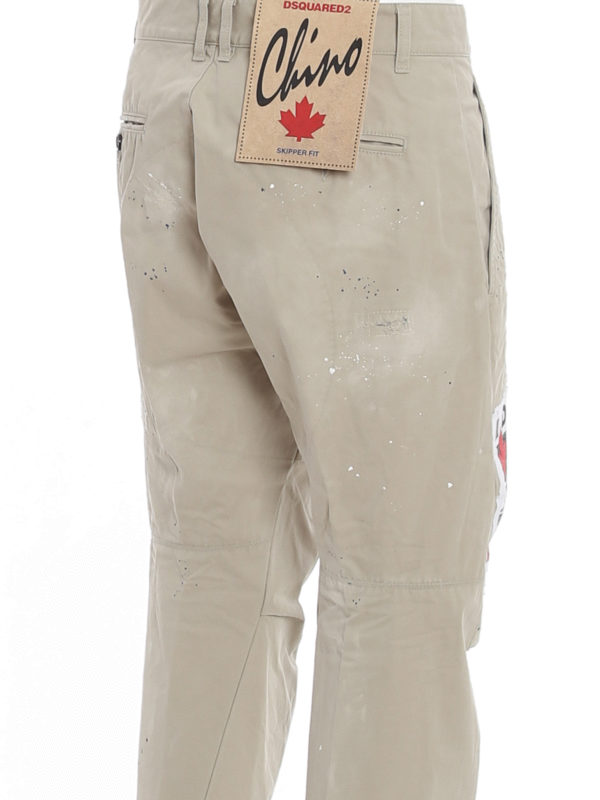 iKRIX DSQUARED2: Pantalons casual - Skipper-Fit - Gris Clair