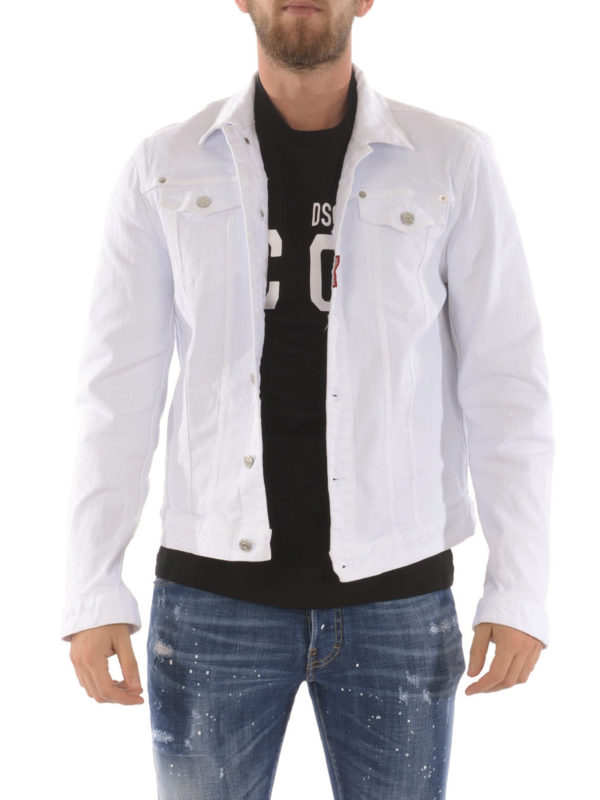 iKRIX DSQUARED2: Jeansjacken - Jeansjacke - Weiß