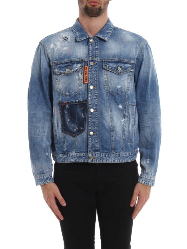 iKRIX DSQUARED2: denim jacket - Rave On denim oversized jacket
