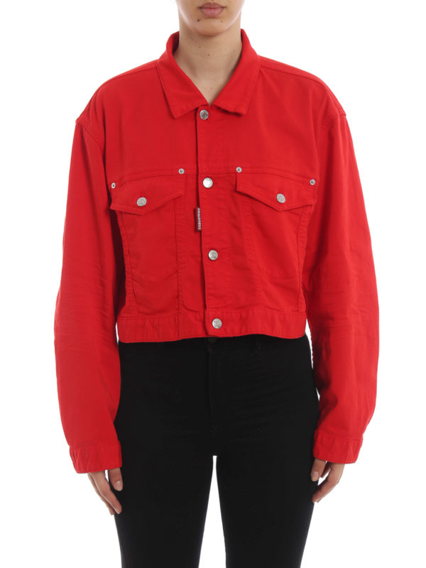 iKRIX DSQUARED2: Jeansjacken - Jeansjacke - Rot