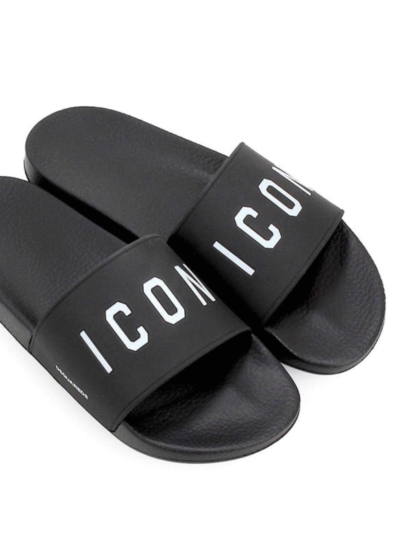 iKRIX DSQUARED2: Zehentrenner - Sandalen - Schwarz