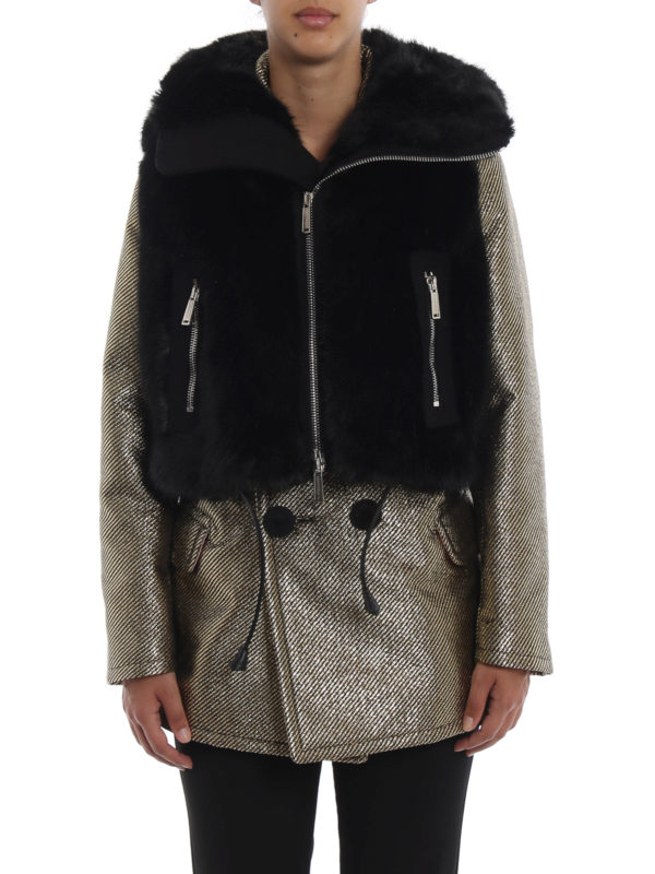 iKRIX DSQUARED2: Pelz und Shearling - Pelz - Schwarz