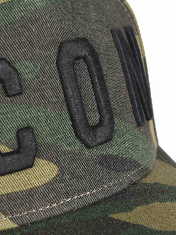 iKRIX DSQUARED2: hats & caps - Green camouflage Icon hat