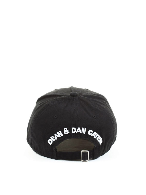 iKRIX DSQUARED2: hats & caps - Logo embroidery black baseball cap
