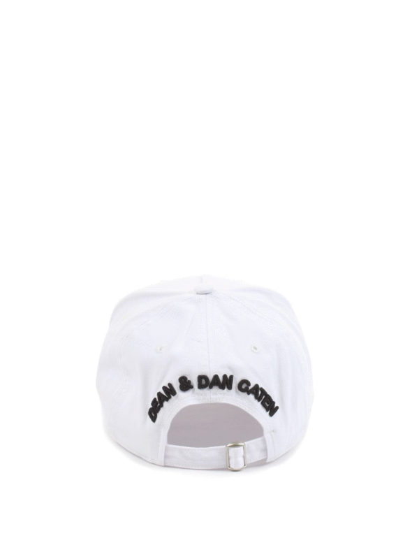 iKRIX DSQUARED2: hats & caps - Logo embroidery white baseball cap