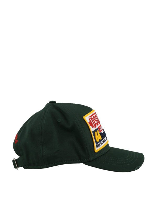 iKRIX DSQUARED2: hats & caps - Logo patch dark green baseball cap