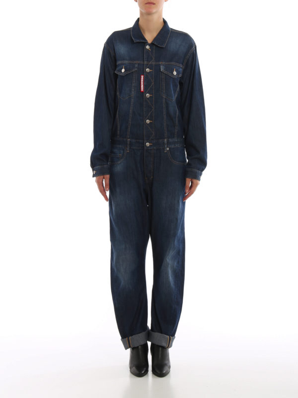 iKRIX DSQUARED2: Combinaison-pantalons - Combinaison - Foncé Délavé