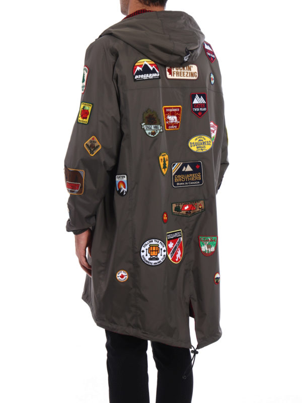 iKRIX DSQUARED2: parkas - K-Way patch reversible parka