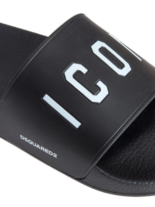 iKRIX DSQUARED2: sandals - Icon rubber sliders