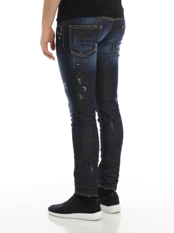 iKRIX DSQUARED2: skinny jeans - Clement stone washed jeans