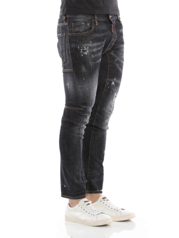 iKRIX DSQUARED2: skinny jeans - Tidy Biker distressed jeans