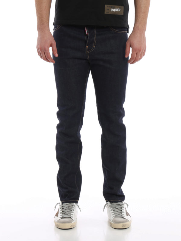 iKRIX DSQUARED2: Straight Leg Jeans - Cigarette - Dunkles Jeansblau
