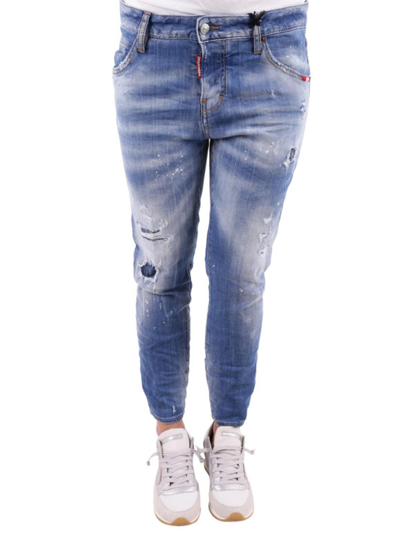 iKRIX DSQUARED2: Straight Leg Jeans - Cool Girl Cropped