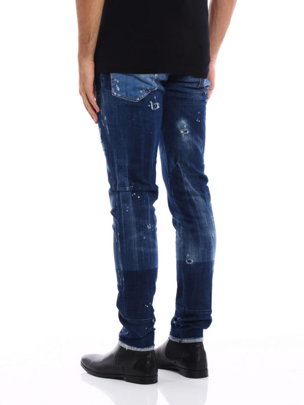 iKRIX DSQUARED2: straight leg jeans - Cool Guy embroidered jeans