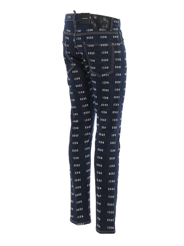 iKRIX DSQUARED2: straight leg jeans - Cool Guy printed jeans