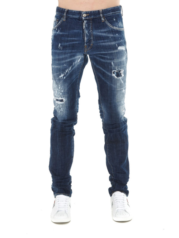 iKRIX DSQUARED2: straight leg jeans - Cool Guy ripped jeans