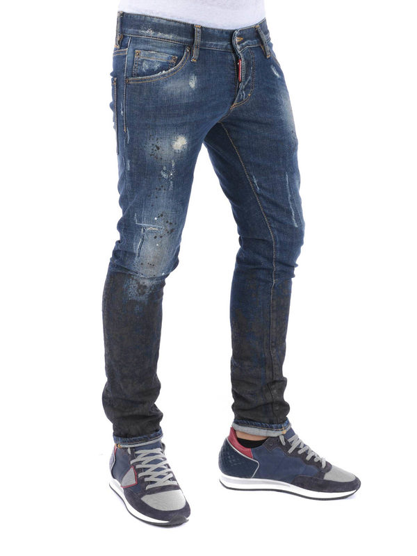 iKRIX DSQUARED2: ストレートジーンズ - ストレートジーンズ Icon Collection - 洗濯