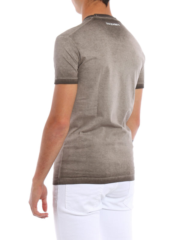 iKRIX DSQUARED2: t-shirts - Avoid Freud print garment dyed Tee