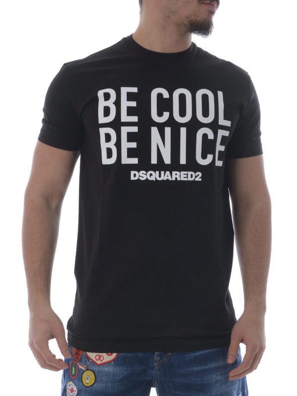 iKRIX DSQUARED2: t-shirts - Be Cool Be Nice cotton Tee