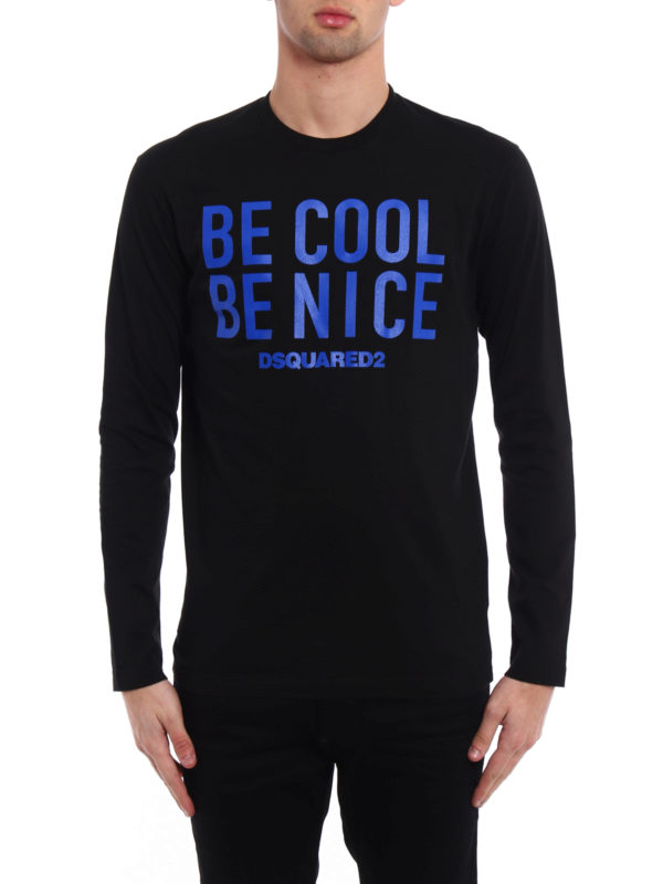 iKRIX DSQUARED2: t-shirts - Be Cool Be Nice long sleeved Tee
