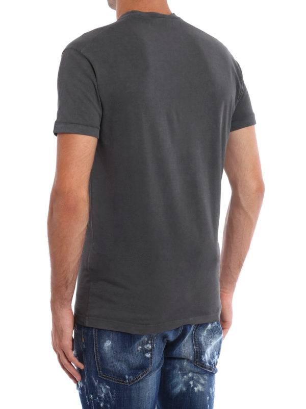 iKRIX DSQUARED2: t-shirts - Bear print cotton T-shirt