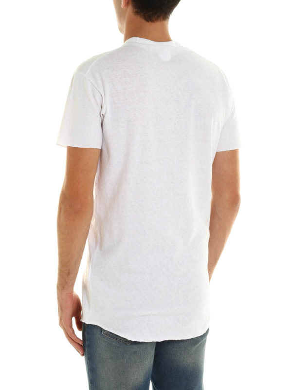 iKRIX DSQUARED2: t-shirts - Graffiti print long T-shirt
