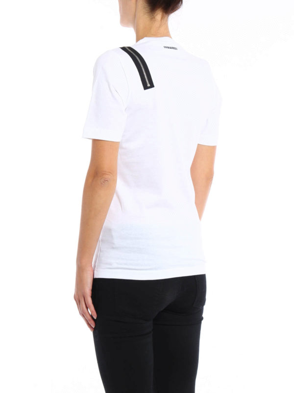 iKRIX DSQUARED2: t-shirt - T-shirt stampa giapponese e zip