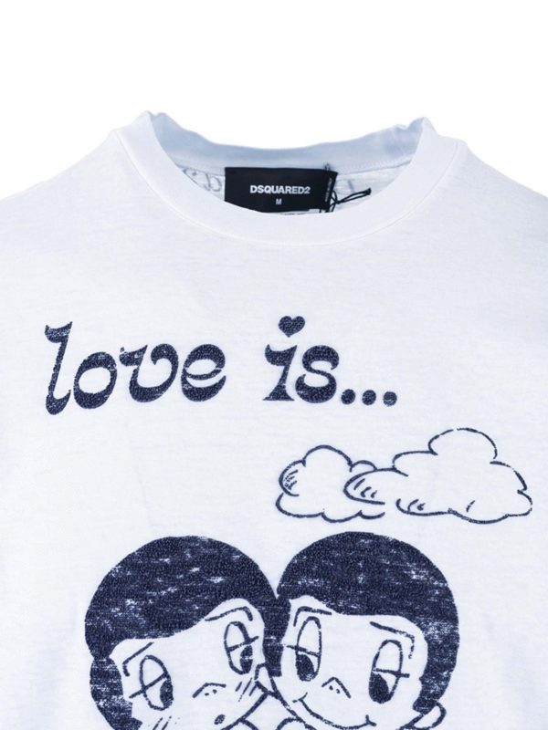 iKRIX DSQUARED2: t-shirts - Love Is... T-shirt in light blue
