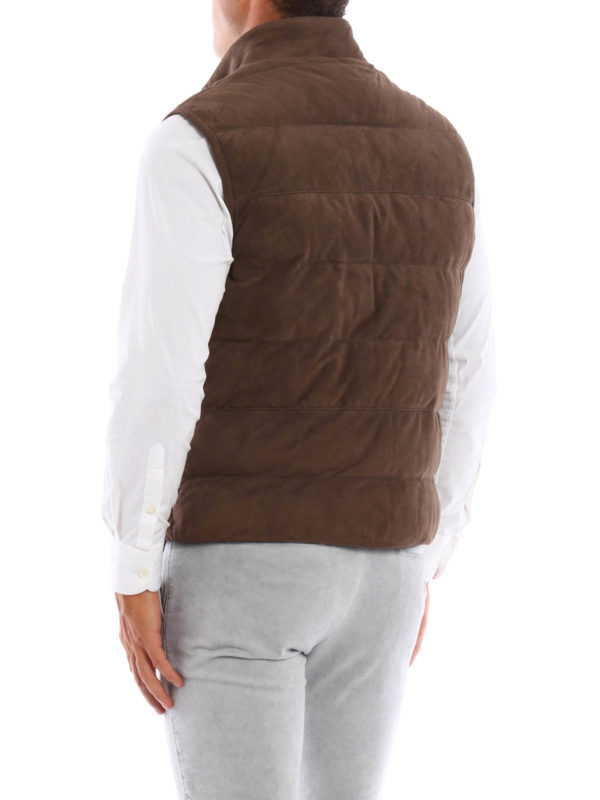 iKRIX ELEVENTY: leather jacket - Suede sleeveless jacket